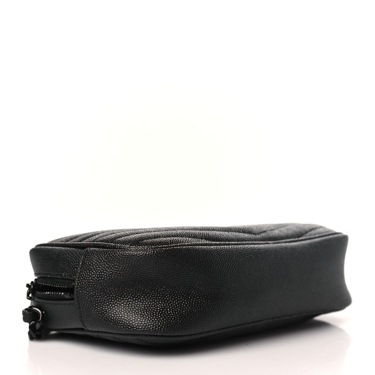 Saint Laurent Grain De Poudre Matelasse Monochrome Monogram Mini Lou Camera Bag Black 5 of 12
