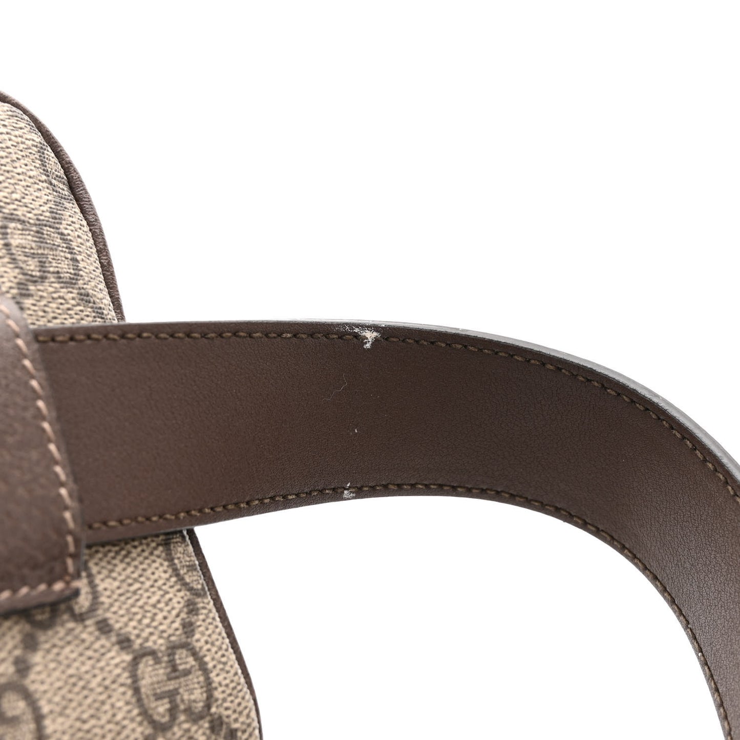 GG Supreme Monogram Web Small Ophidia Belt Bag 95/38 Dark Brown