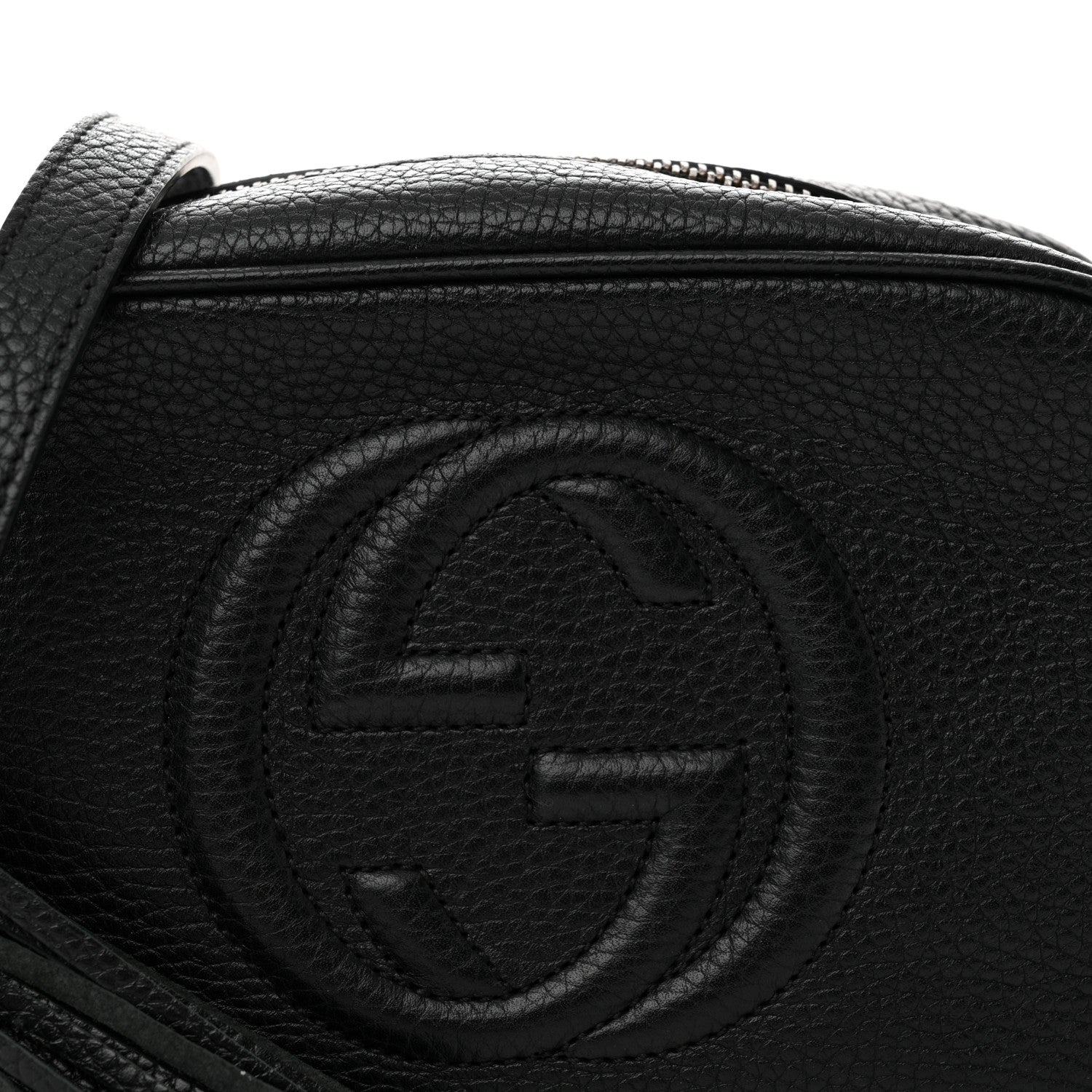 Gucci Pebbled Calfskin Mini Soho Disco Bag Black 8 of 11