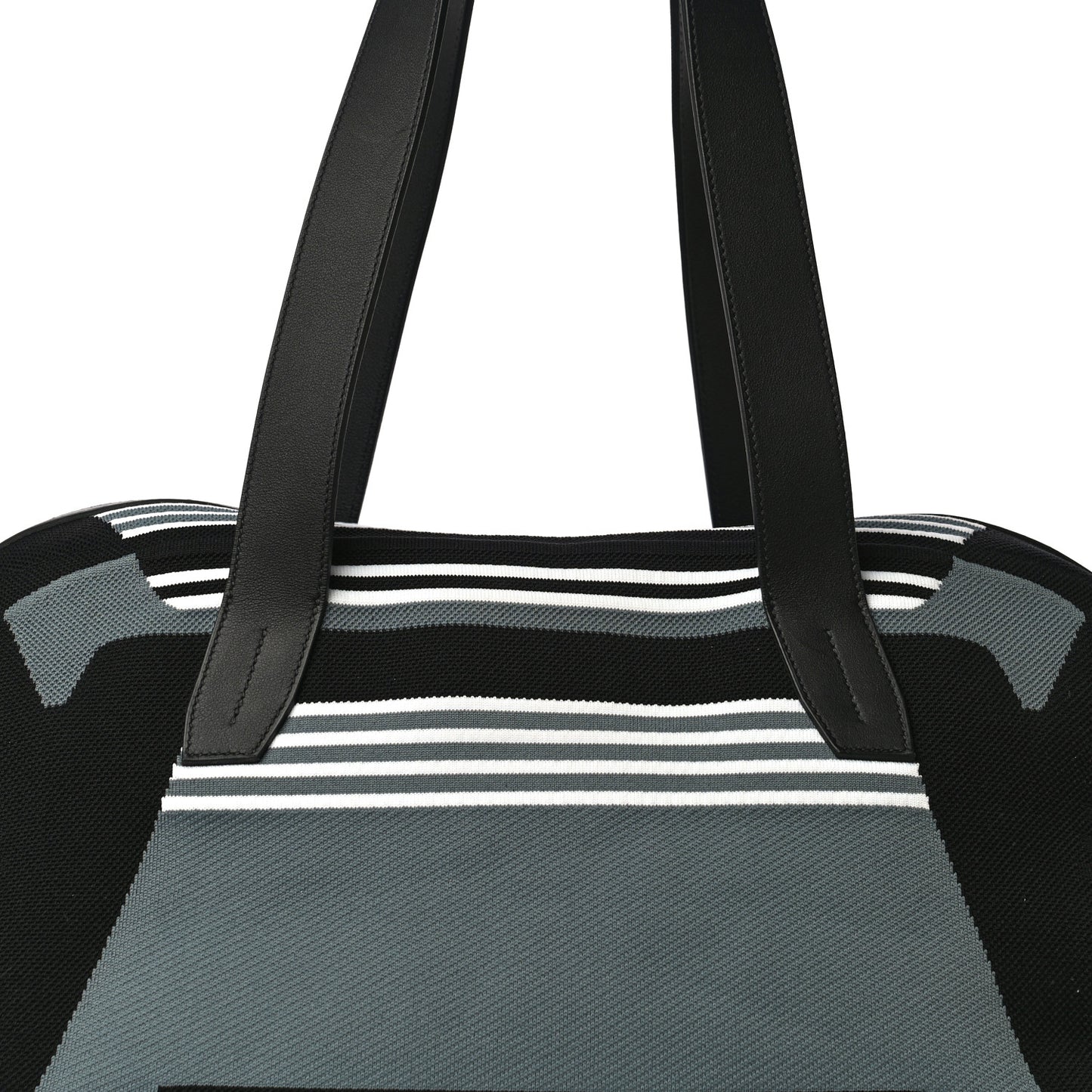 Technical Mesh Calfskin Hunter Dynamo Duffle Bag Black Gris Asphalte