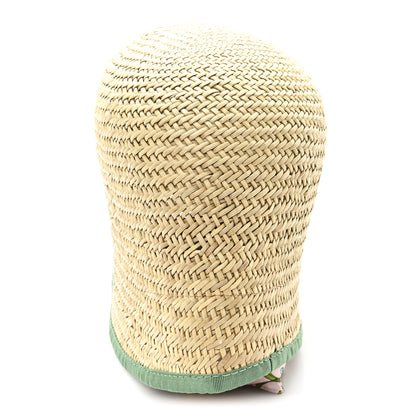 Gucci Woven Straw Flora Ribbon Hat XL 6 of 9
