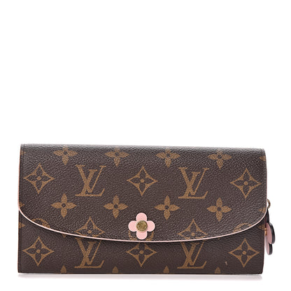 Louis Vuitton Monogram Bloom Flower Emilie Wallet 1 of 8