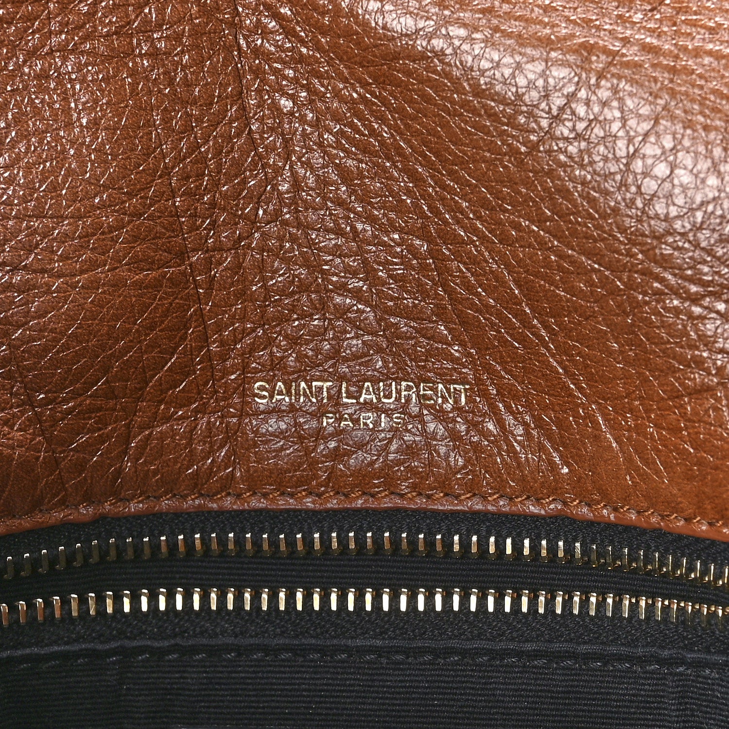 Saint Laurent Crinkled Calfskin Matelasse Monogram Medium Niki Chain Satchel Caramel 6 of 13