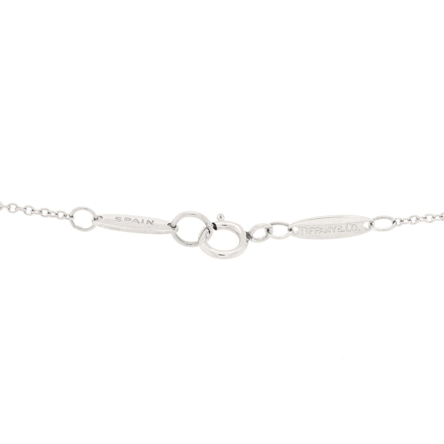 Platinum 12mm Elsa Peretti Cross Pendant Necklace
