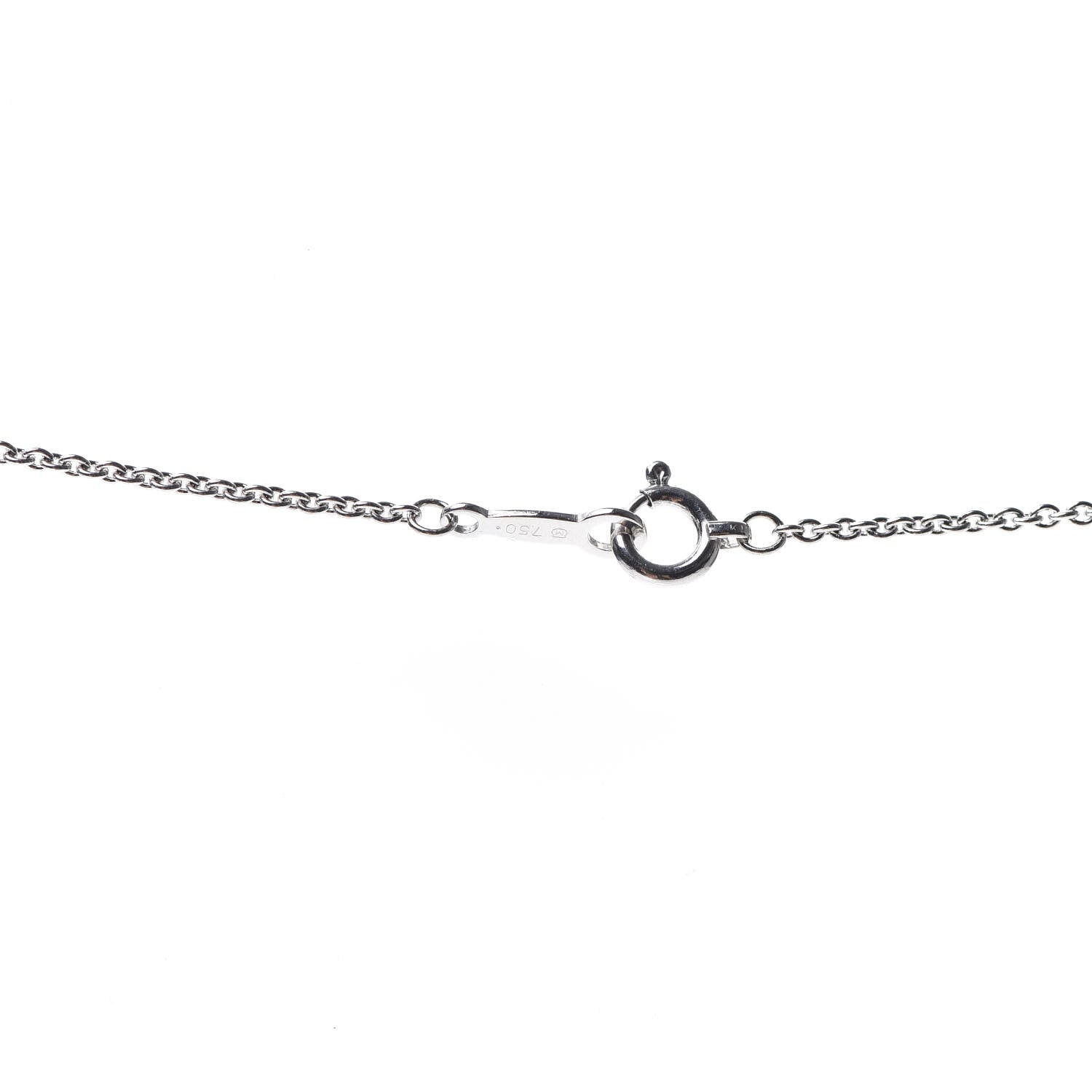 Mikimoto 18K White Gold Diamond South Sea Pearl Three Pearl Drop Necklace 4 of 4