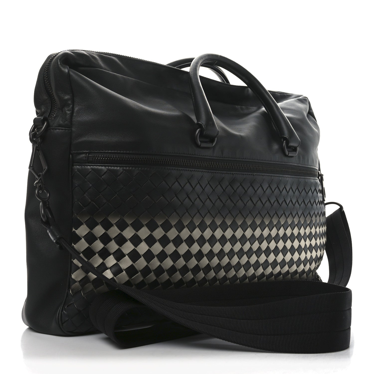 Bottega Veneta Nappa Intrecciato Briefcase Gradient Black 3 of 9