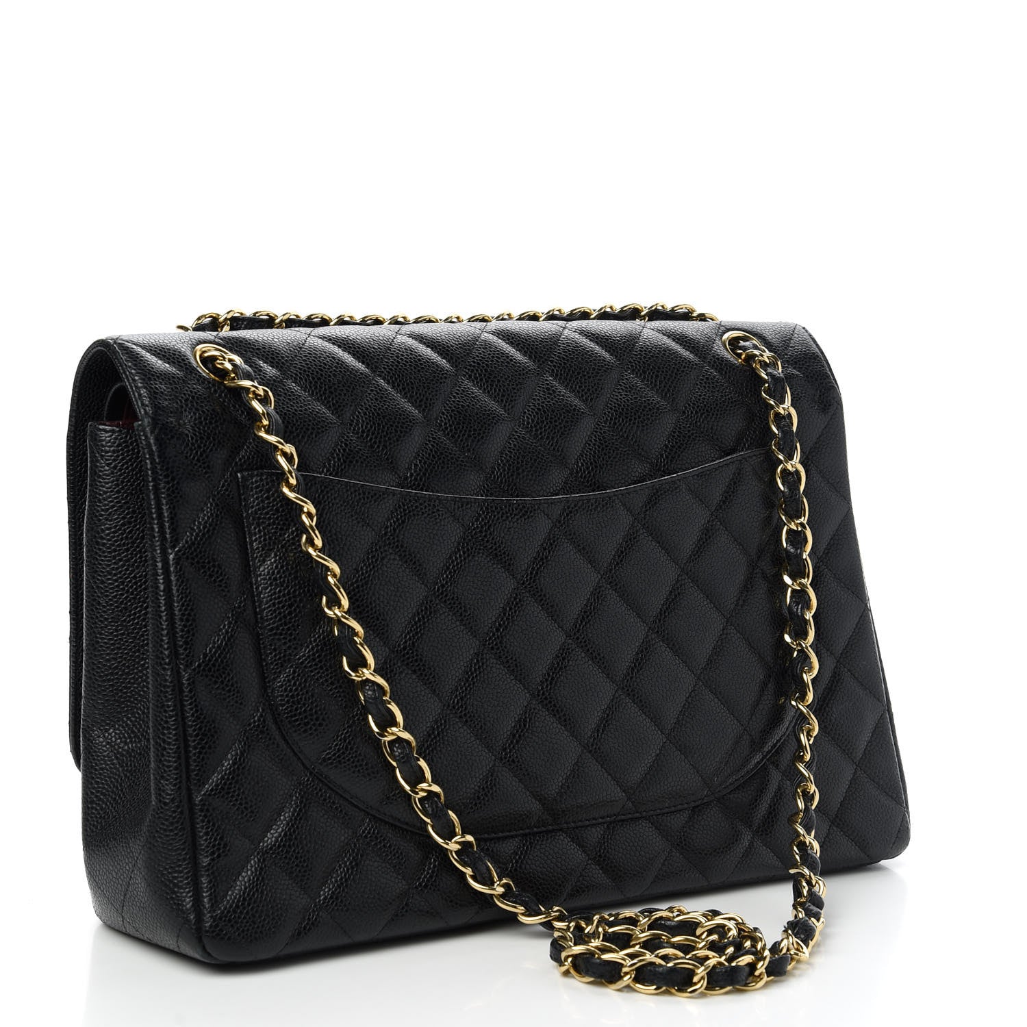 Chanel Caviar Quilted Maxi Double Flap Black 3 of 9