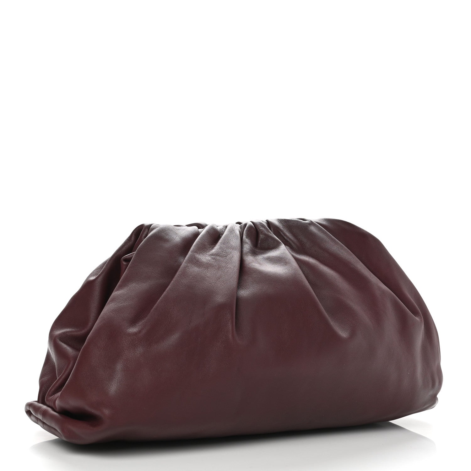 Bottega Veneta Smooth Butter Calf The Pouch Oversized Clutch Bordeaux 3 of 10