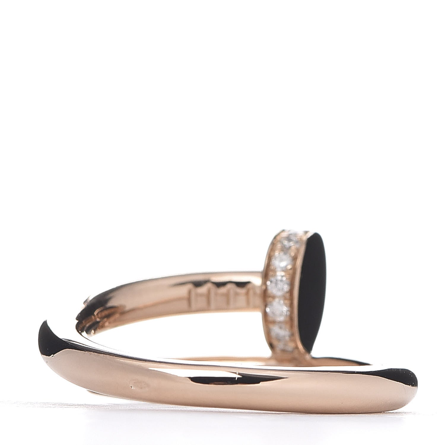 Cartier 18K Pink Gold Diamond Juste Un Clou Ring 52 6 3 of 5