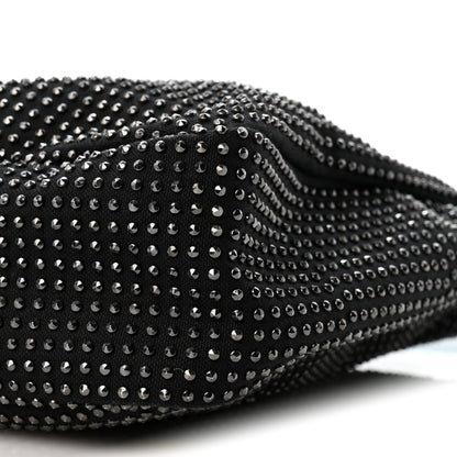Saint Laurent Cotton Studded Le 5 A 7 Soft Hobo Black 10 of 12