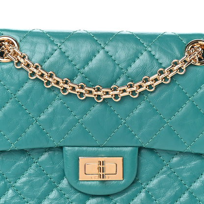 Chanel Aged Calfskin Quilted 2.55 Reissue Mini Flap Green 8 of 10