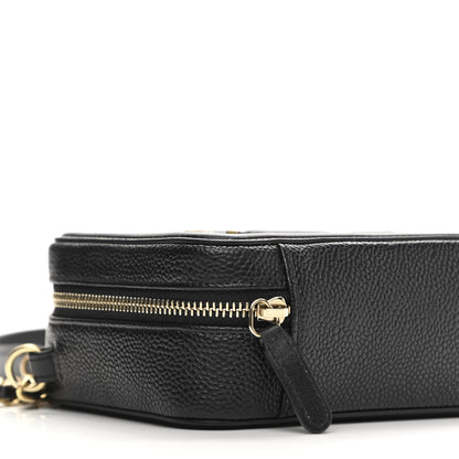 Chanel Caviar Quilted CC Filigree Vanity Clutch With Chain Black 9 of 11