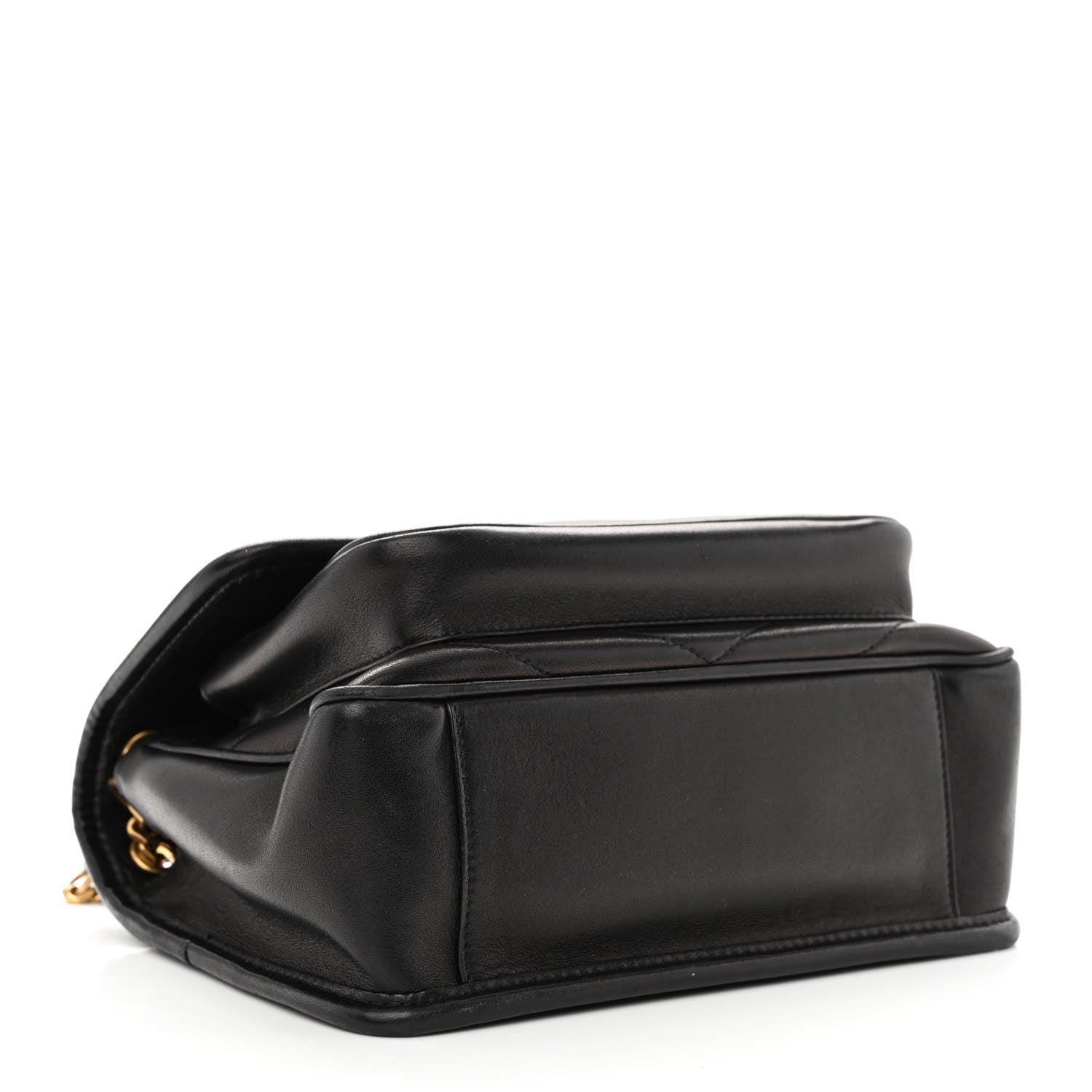 Saint Laurent Lambskin Matelasse Monogram Baby Niki Chain Satchel Black 4 of 10