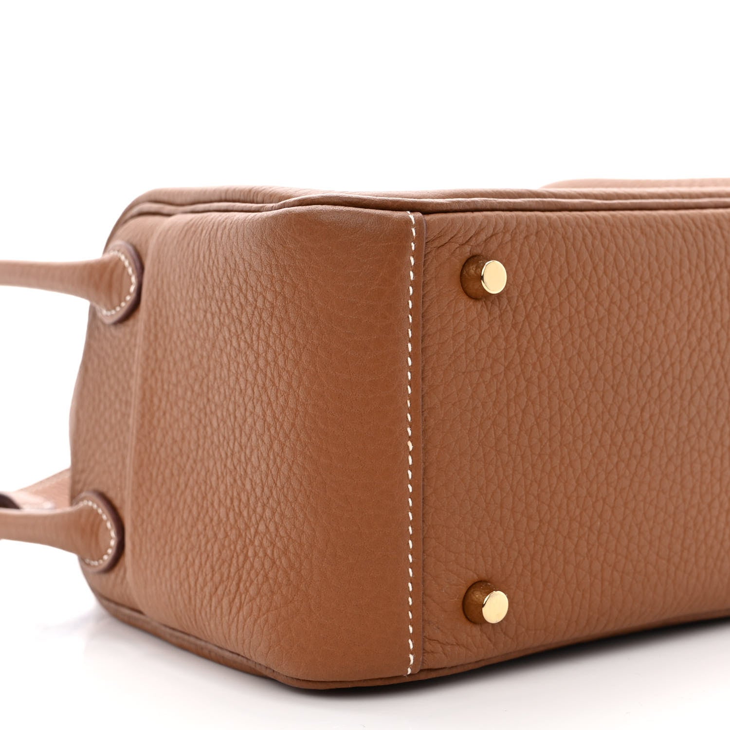 Hermes Taurillon Clemence Mini Lindy 20 Gold 9 of 10