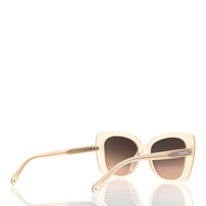 Chanel Acetate Rectangle Sunglasses 5504 Dark Beige 4 of 8