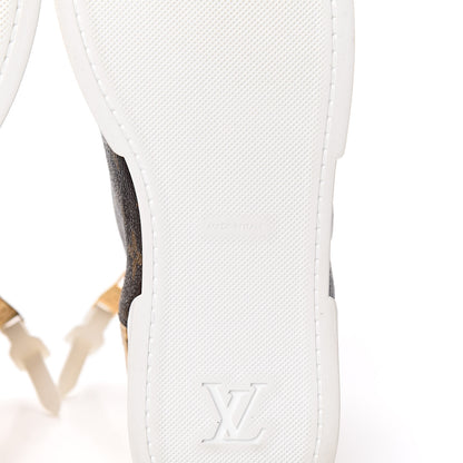 Louis Vuitton Patent Monogram Stellar Sneaker Boots 39 Gold 7 of 9
