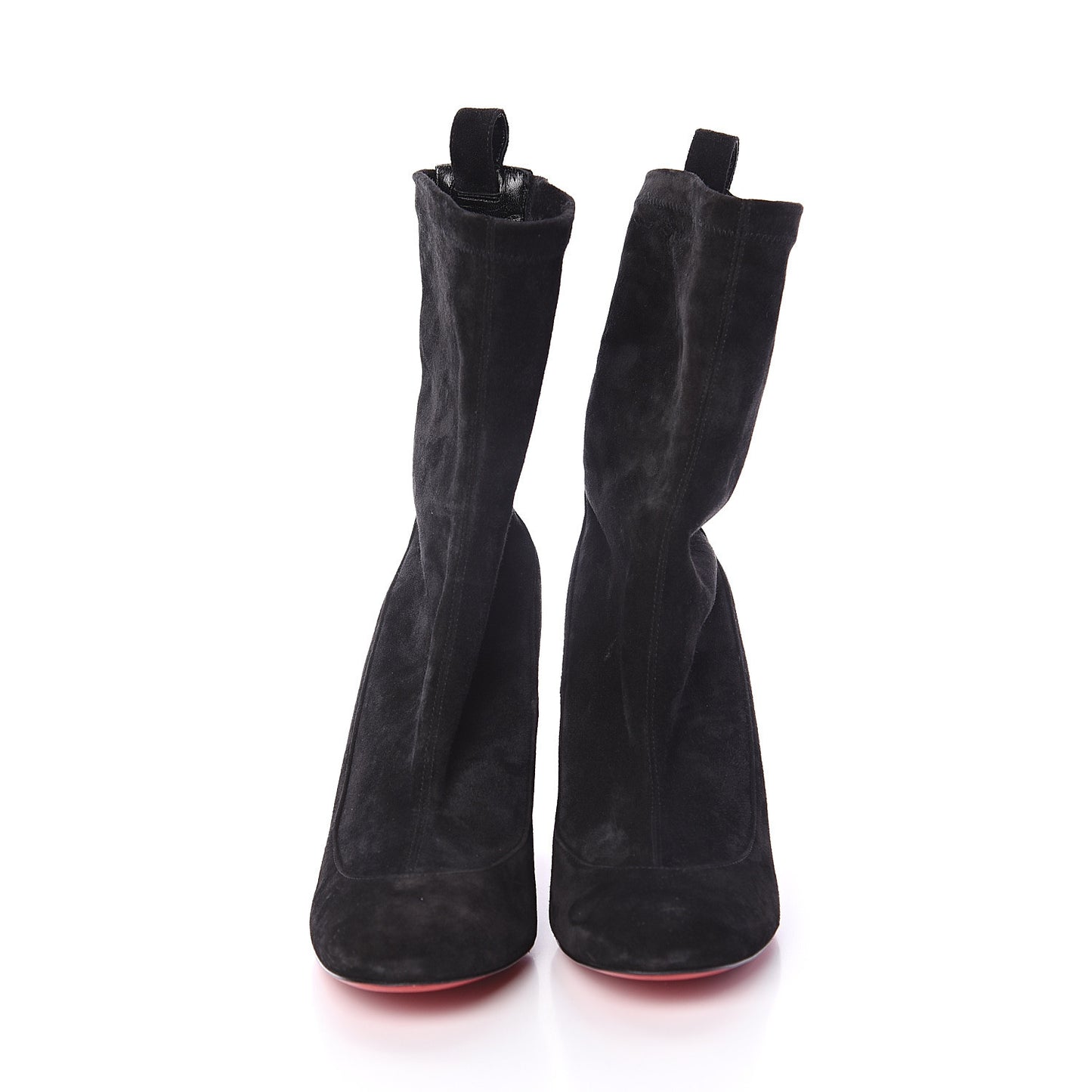 Veau Velours Stretch Gena 85 Bootie 38.5 Black
