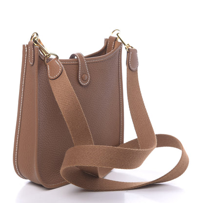 Hermes Taurillon Clemence Evelyne TPM Gold 3 of 11