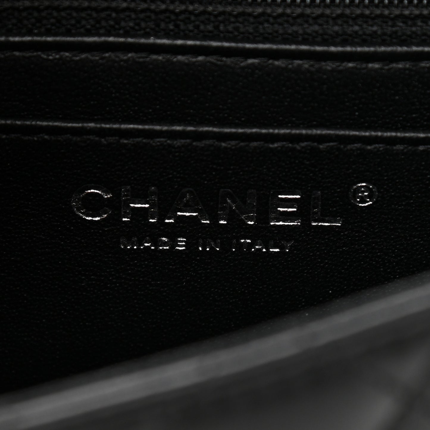 Lambskin Quilted Mini Square Flap Black