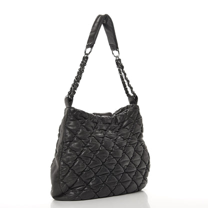 Chanel Calfskin Bubble Quilt Hobo Grey 3 of 7