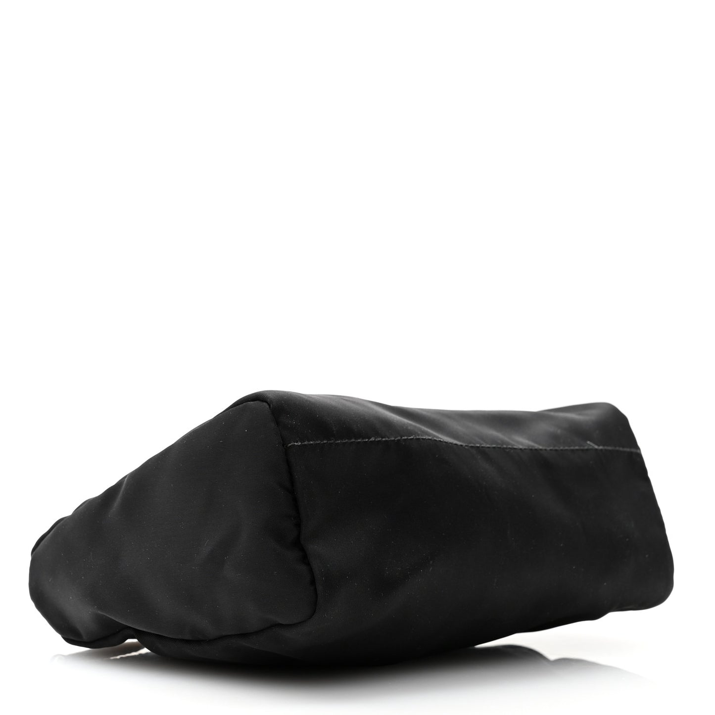 Nylon Tessuto Cosmetic Pouch Black