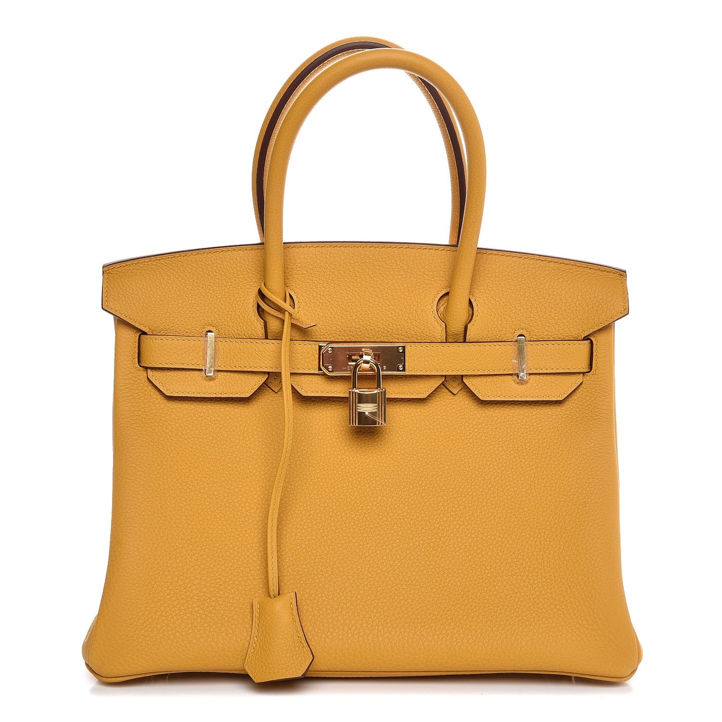 Togo Birkin 30 Jaune Ambre