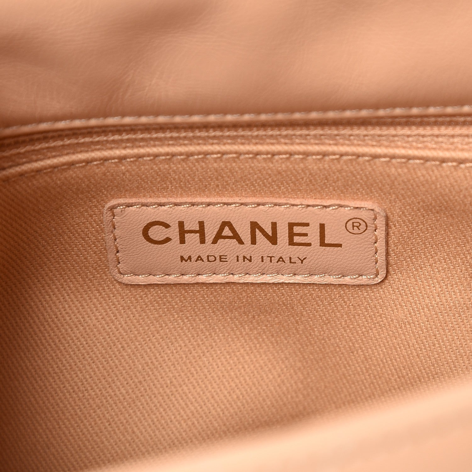 Chanel Calfskin Chevron Quilted Large Coco Handle Flap Light Beige 6 of 8