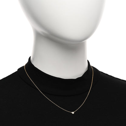 Tiffany 18K Yellow Gold Diamond .10ct Elsa Peretti Diamonds by the Yard Pendant Necklace 2 of 5
