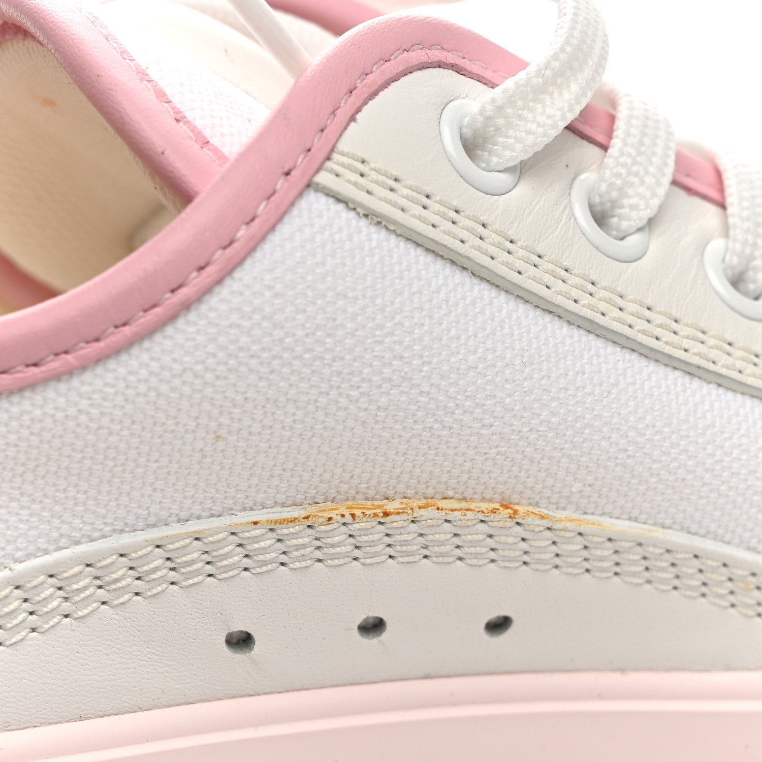 Louis Vuitton Canvas LV Squad Sneakers 38 White Pink 10 of 11