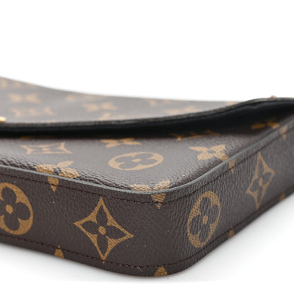 Louis Vuitton Monogram My LV World Tour Pochette Felicie Chain Wallet Black 9 of 12