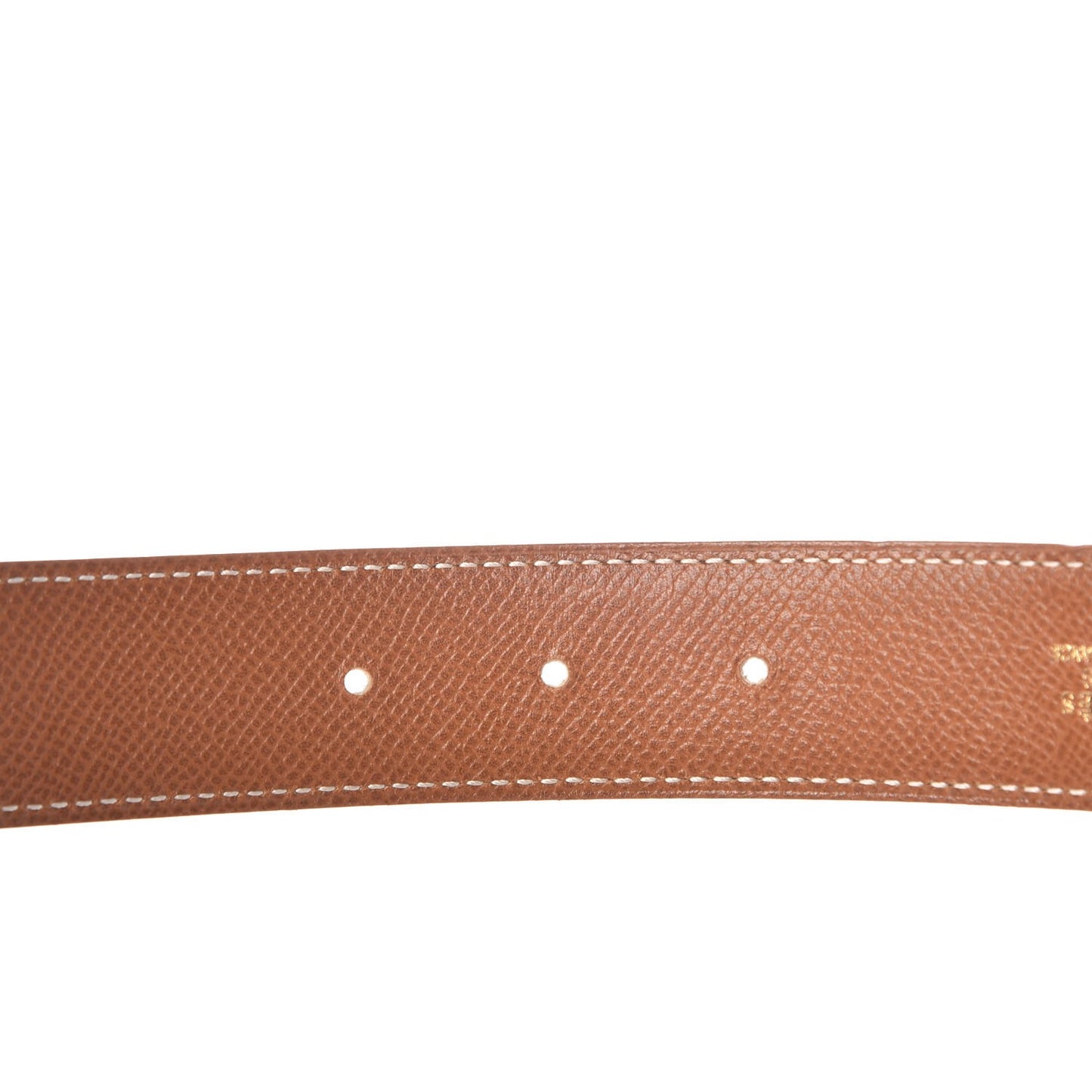 Box Courchevel 32mm H Belt 85 Black Gold