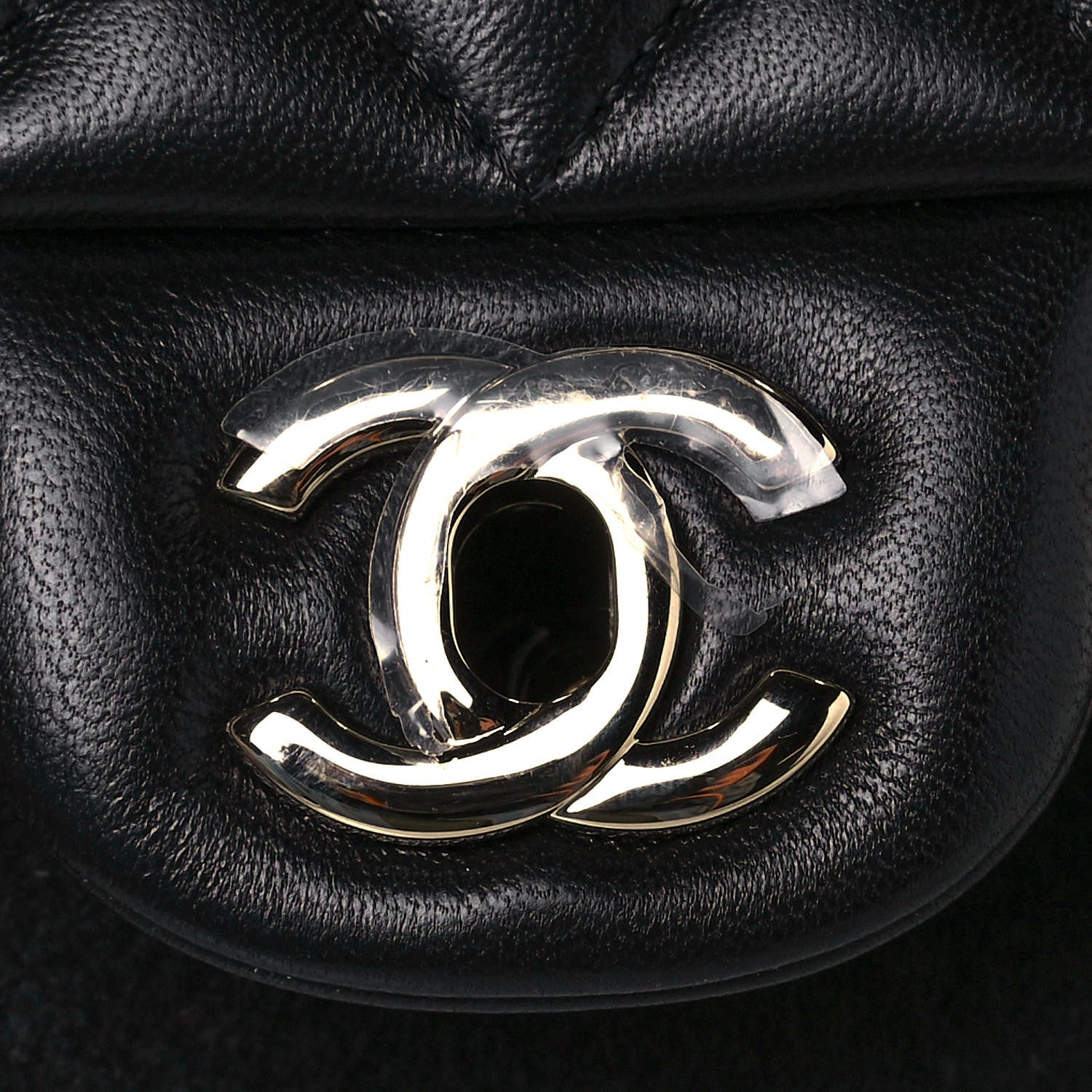 Chanel Lambskin Quilted Mini Top Handle Rectangular Flap Black 13 of 15