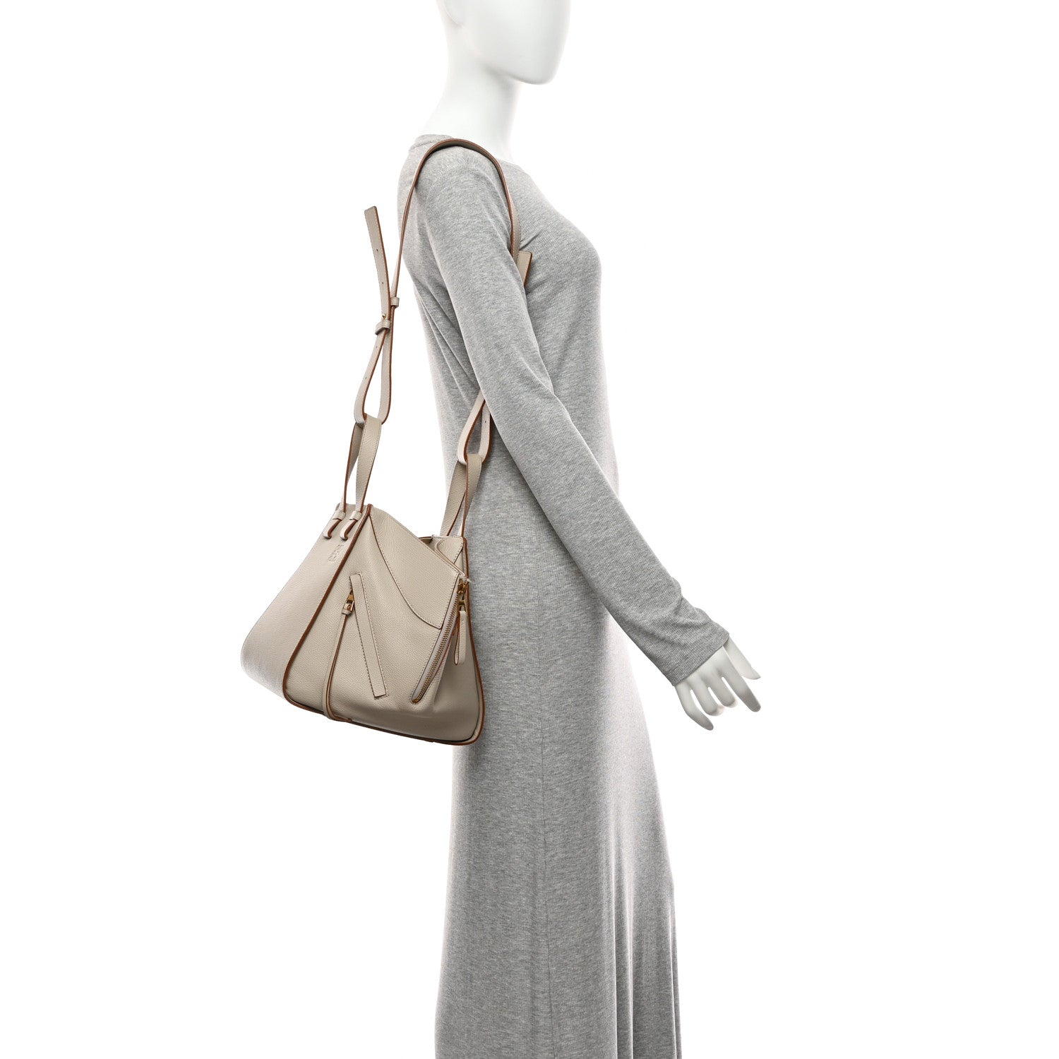 Loewe Grained Calfskin Small Hammock Shoulder Bag Light Ghost 2 of 10