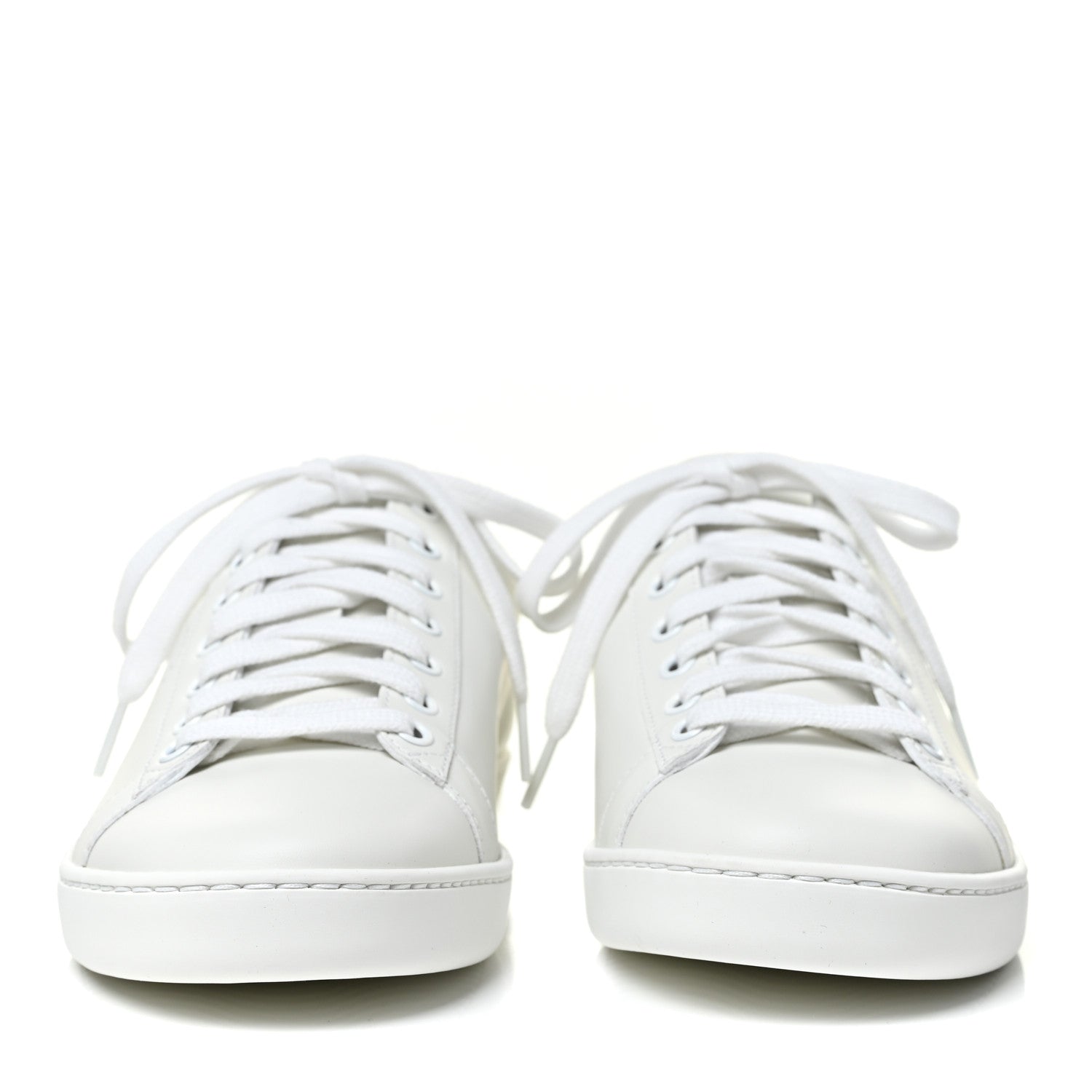 Gucci Calfskin Interlocking G Perforated Womens Ace Sneakers 39 White Wild Rose 2 of 8