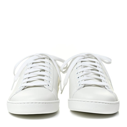 Gucci Calfskin Interlocking G Perforated Womens Ace Sneakers 39 White Wild Rose 2 of 8