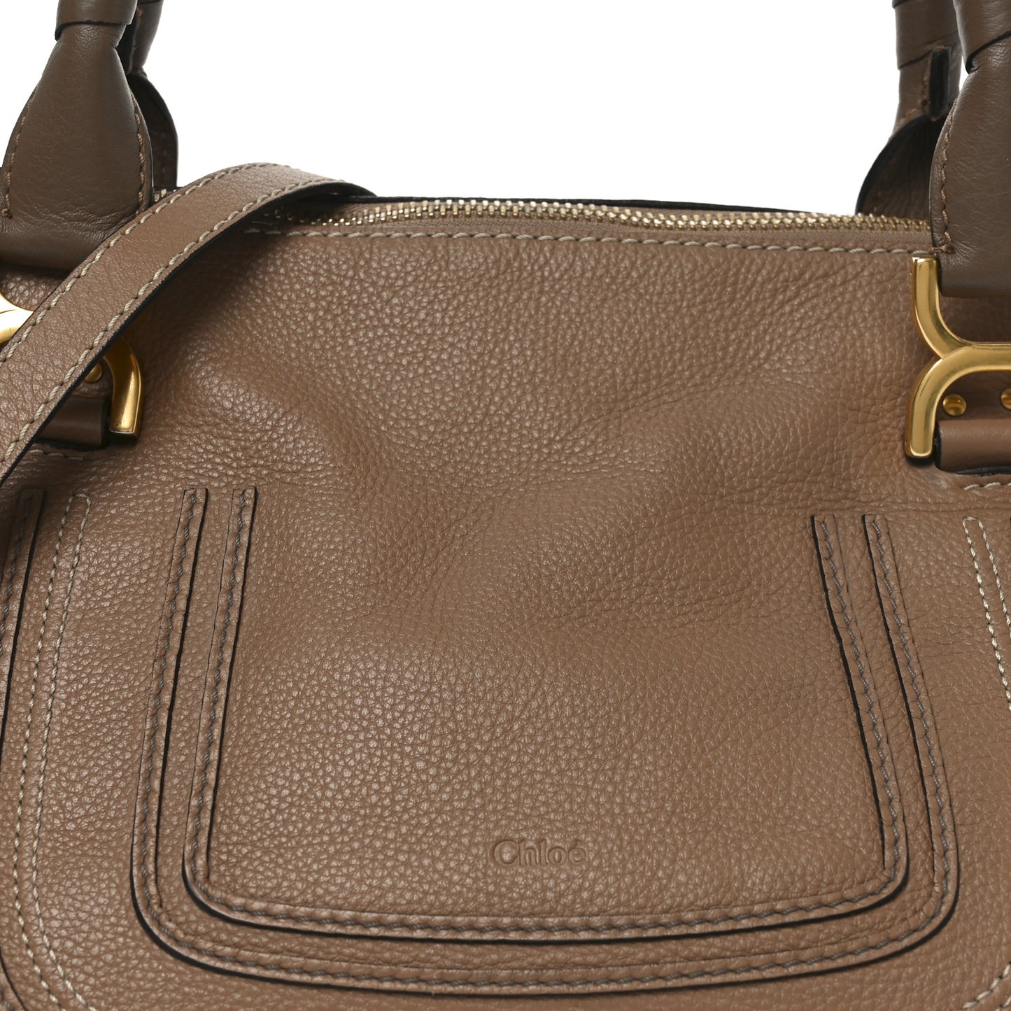 Calfskin Medium Marcie Satchel Tan