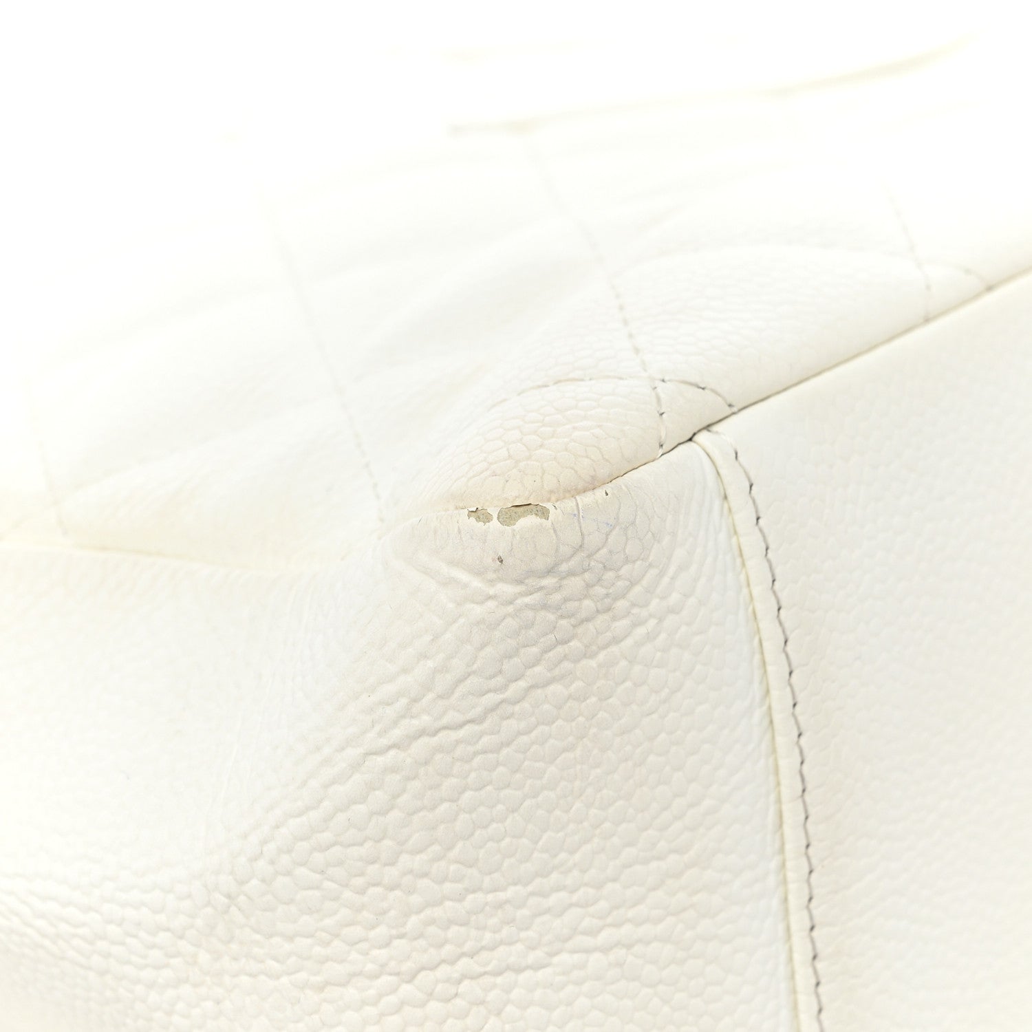 Chanel Caviar Quilted Grand Shopping Tote GST White 16 of 24