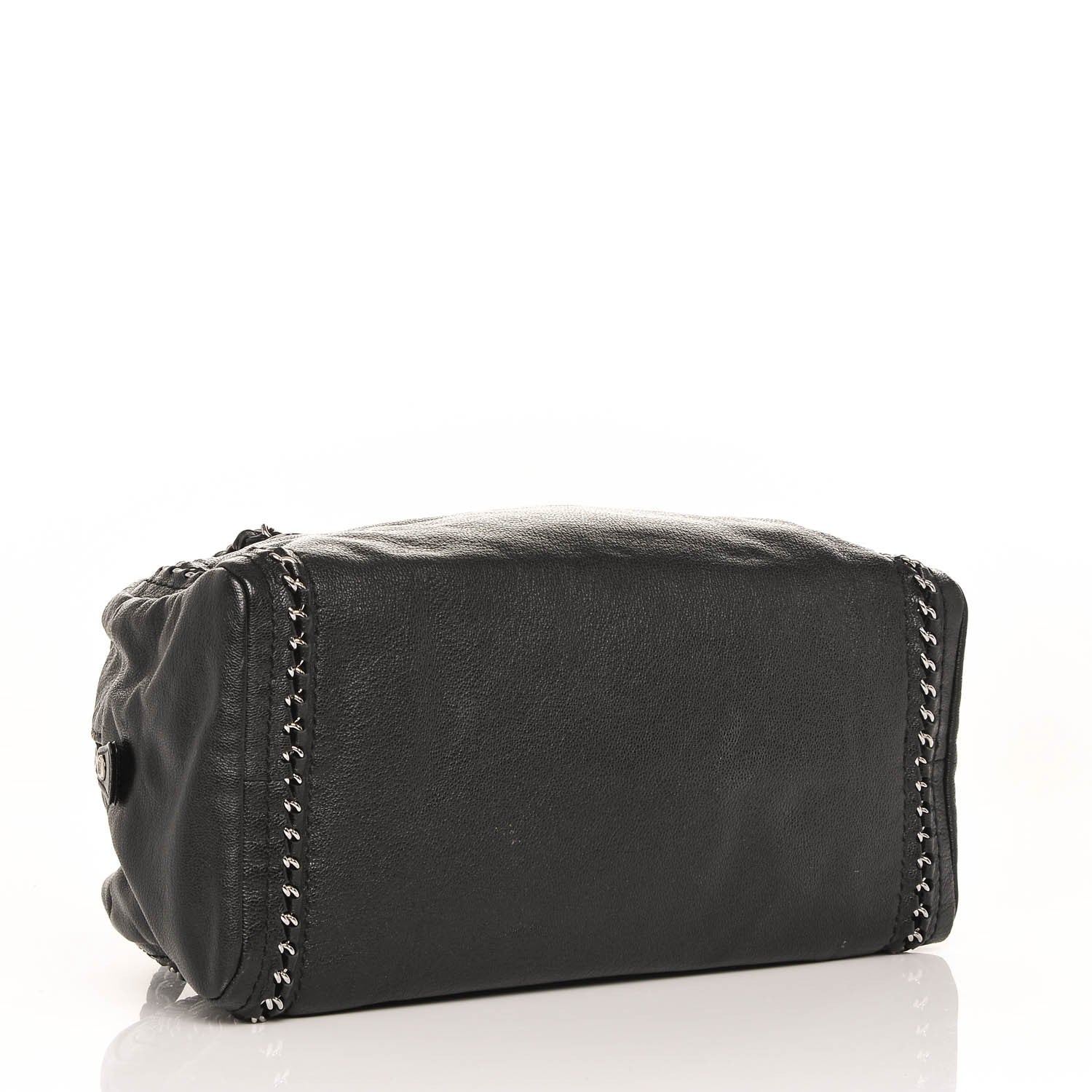 Chanel Deerskin Luxe Ligne Medium Bowler Black 4 of 7