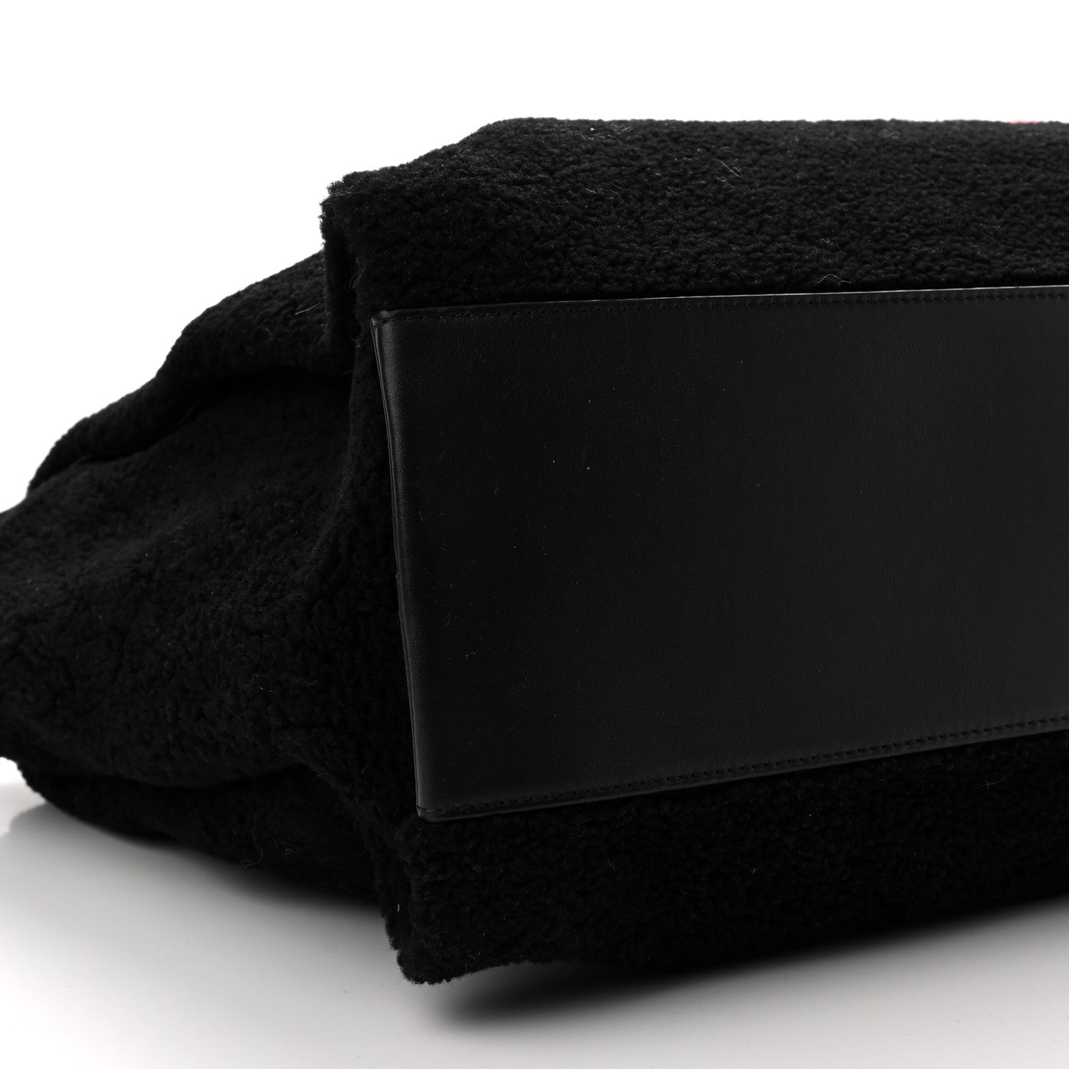 Chanel Shearling Extra Large Deauville Tote Black 9 of 10