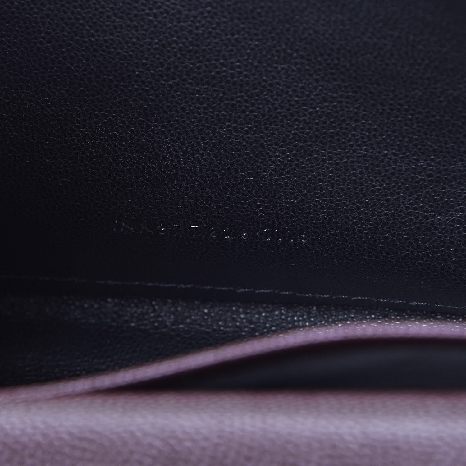 Saint Laurent Grain De Poudre Matelasse Chevron Monogram Chain Wallet Amaranto 8 of 8