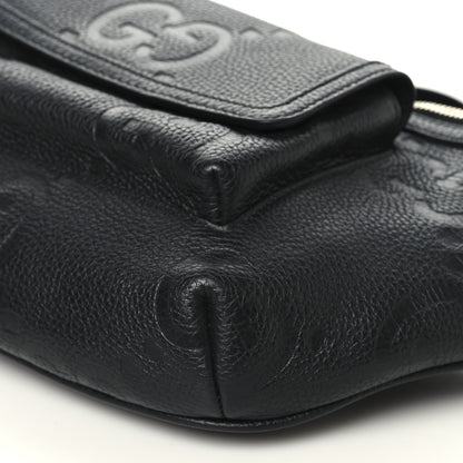 Gucci Piuma Calfskin Jumbo GG Embossed Pocket Belt Bag Black Black 9 of 9