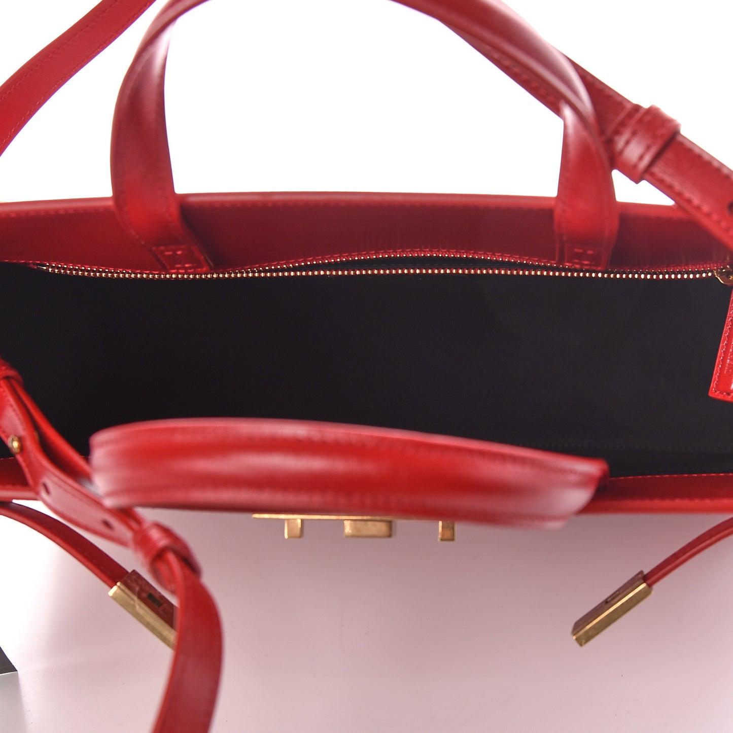Calfskin Small Manhattan Shopper Tote Red