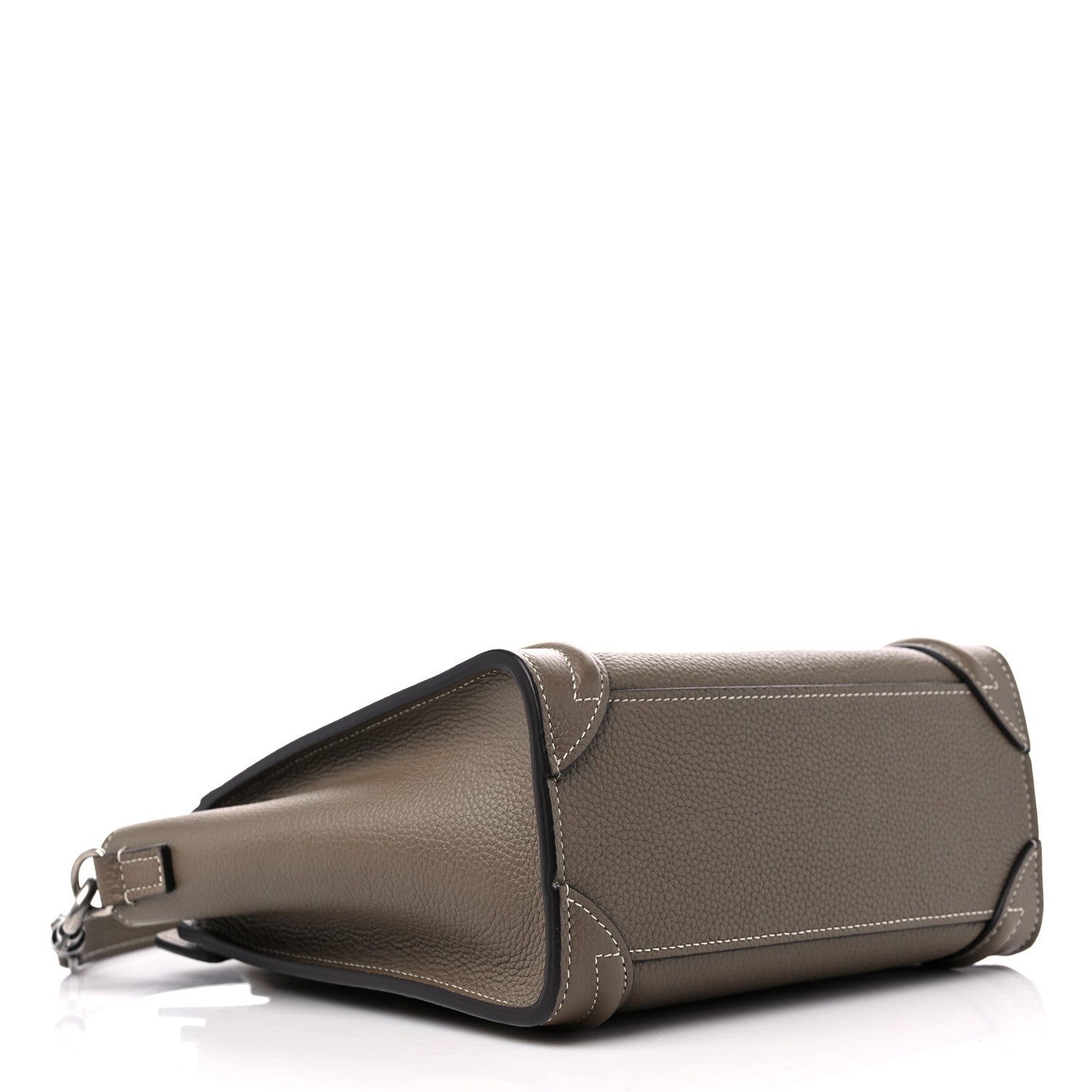 Celine Drummed Calfskin Nano Luggage Souris 4 of 9
