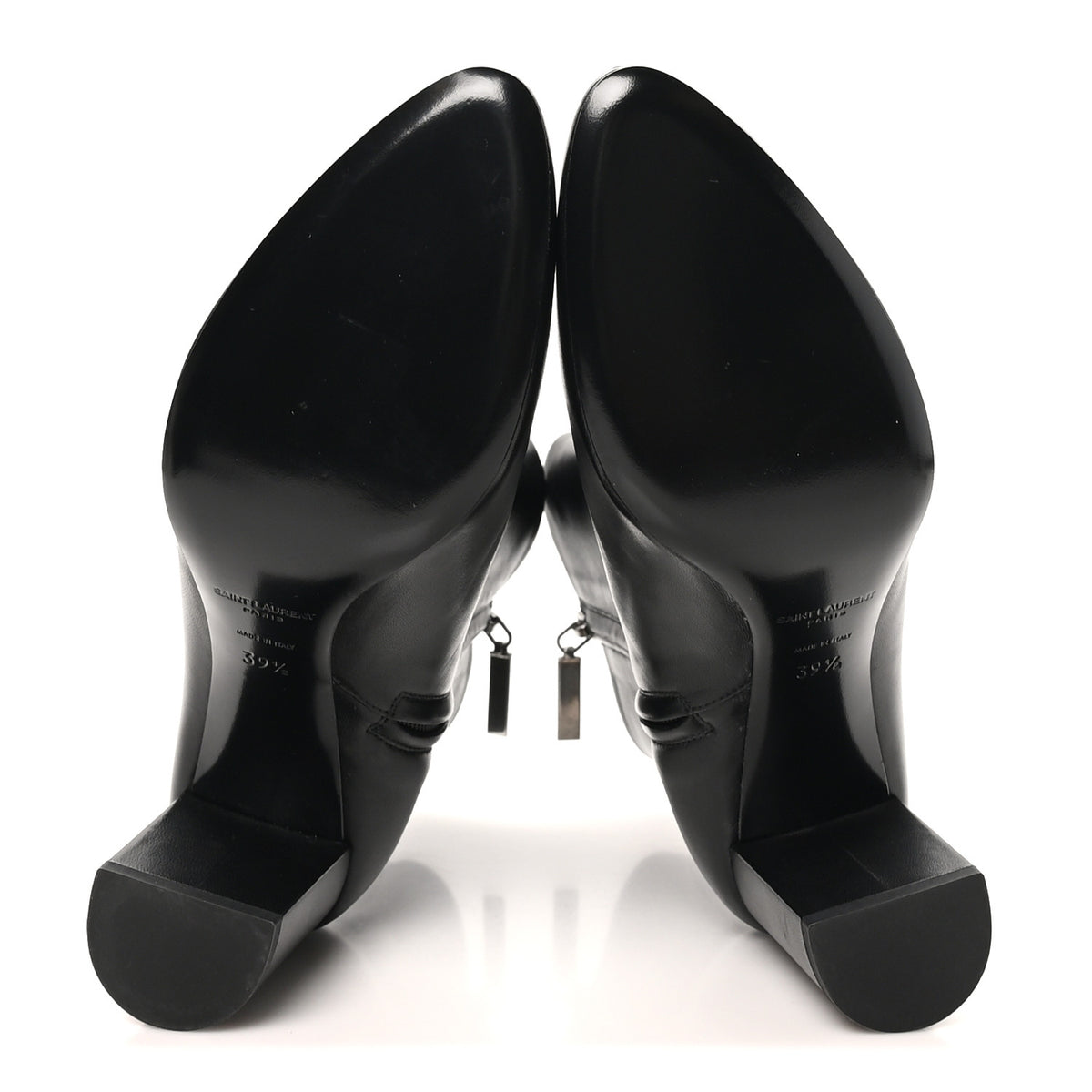 Nappa Vendome Loulou Ankle Zip Boot 39.5 Black