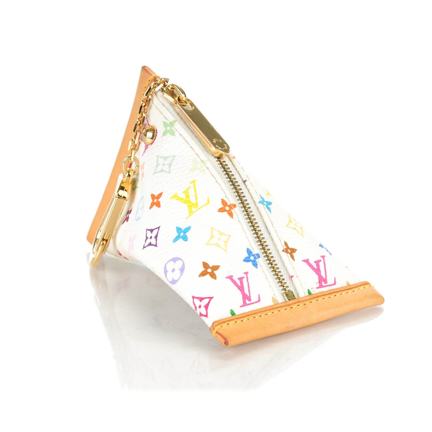 Monogram Multicolor Berlingot Coin Purse White