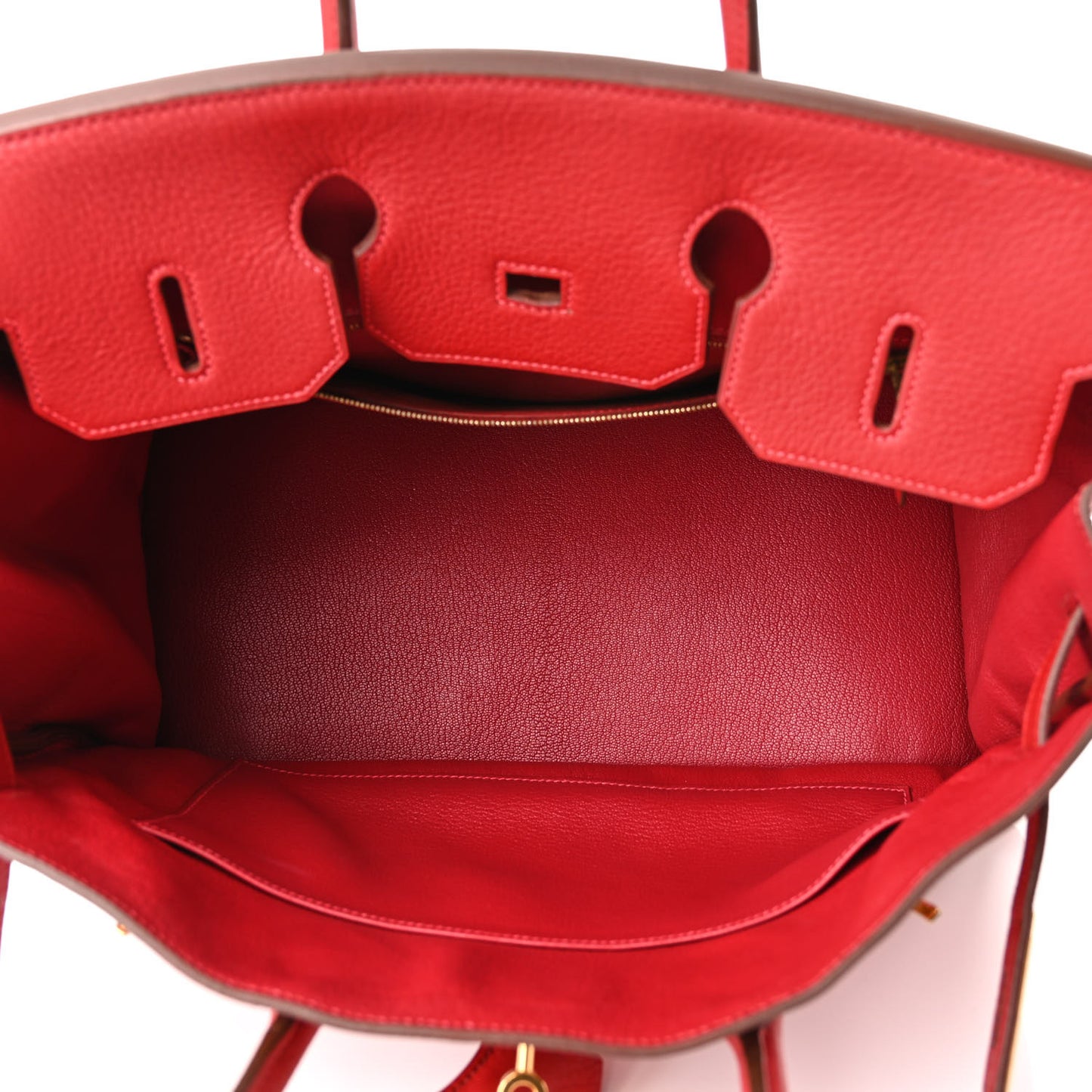 Taurillon Clemence Birkin 35 Rouge Vif