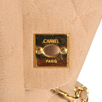 Chanel Jersey Quilted Mini Flap Beige 6 of 10