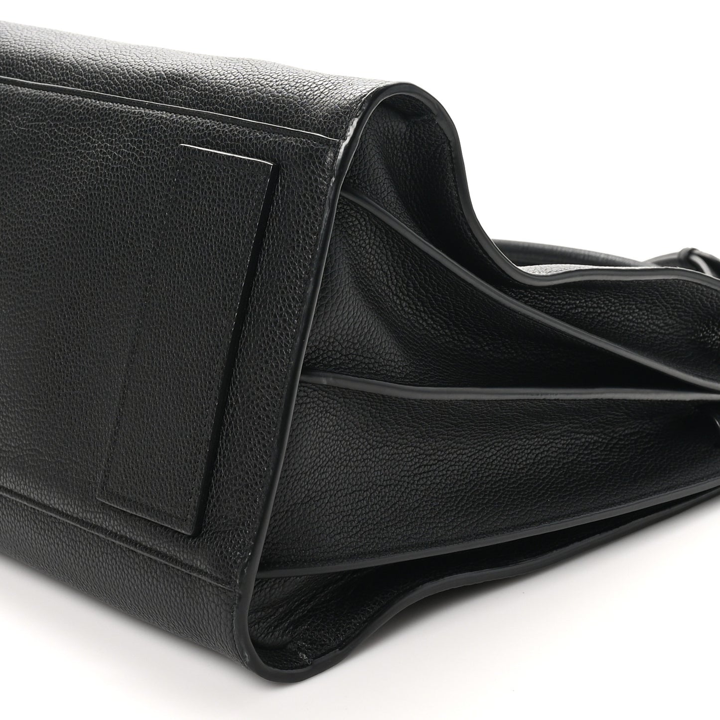 Grained Calfskin Large Souple Sac De Jour Black