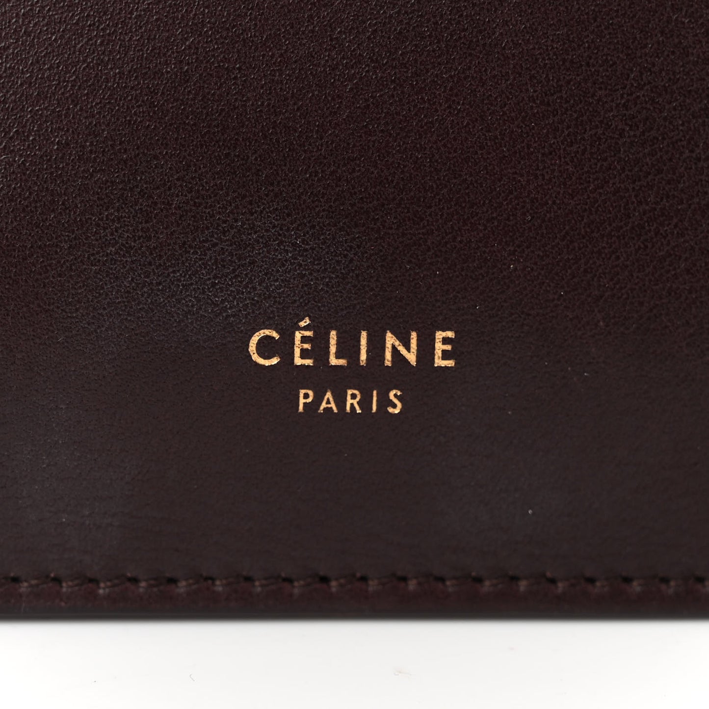 Smooth Calfskin Mini Clasp Bag Bordeaux