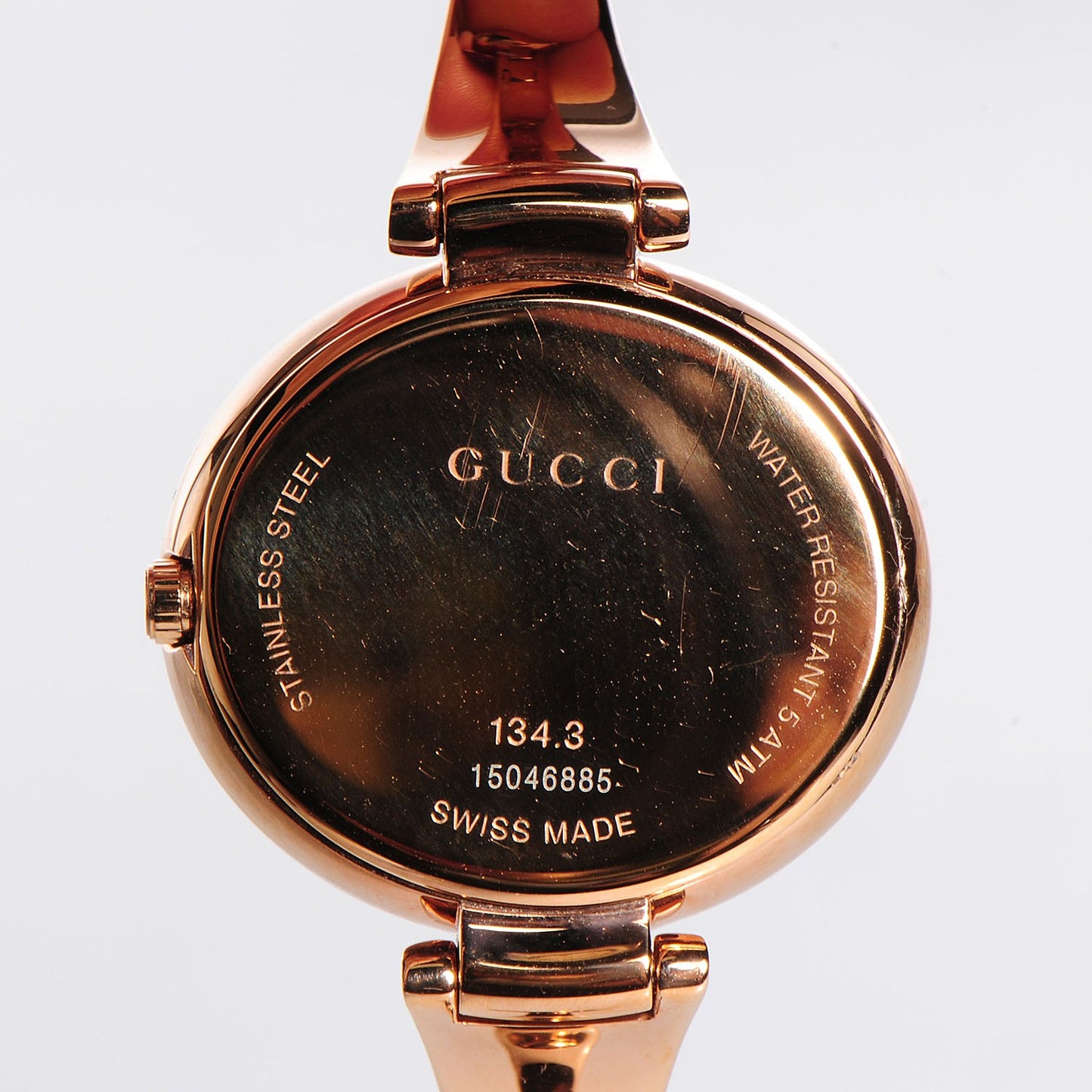 Stainless Steel 36mm Guccissima Quartz Watch Black